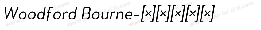 Woodford Bourne字体转换